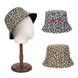 Outdoor Leopard-Print Bucket Hat with Logo  Outdoor Leopard-Print Bucket Hat with Logo