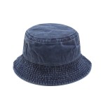 Washed Cotton Reversible Bucket Hat with Logo