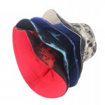 Tie-dye Print Double-Side Reversible Fisherman Hat Branded