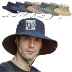Personalized Customizable Outdoor Fishing Wide Brim Sun Bucket Hat