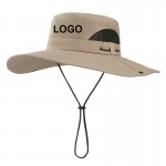 Wide Brim Bucket Hat Sun Hat with Logo