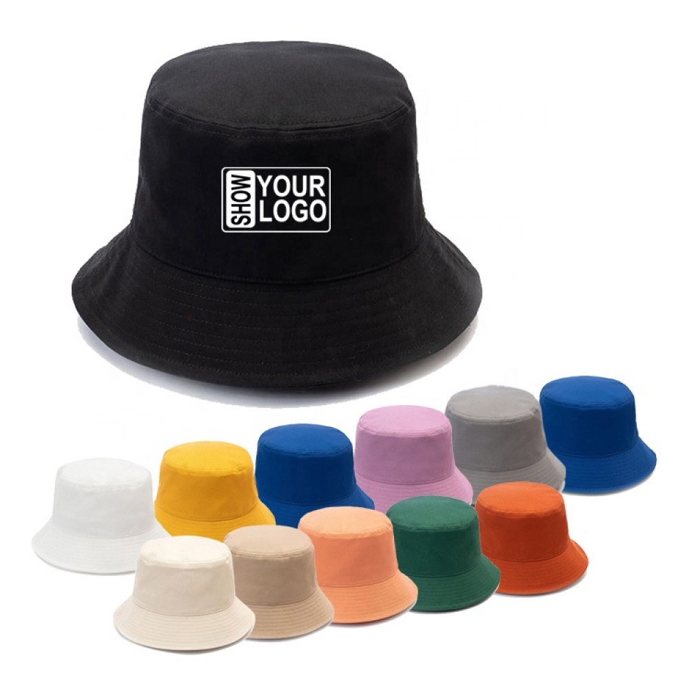 Custom Cotton Bucket Hat - Adult/Kid with Logo