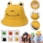 Custom Imprinted Foldable Wide Brim Cute Frog Bucket Hat