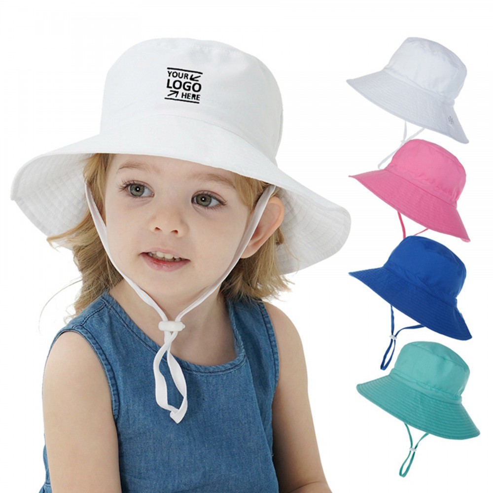 Custom Imprinted Adjustable Baby/Toddler Sun Hat