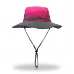 Summer Wide Brim Bucket Hat with Logo