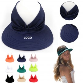Custom Imprinted Women Foldable Sun Visor Hat