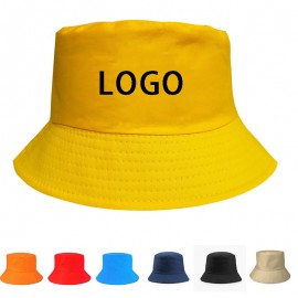 Cotton Twil Bucket Sun Hat with Logo