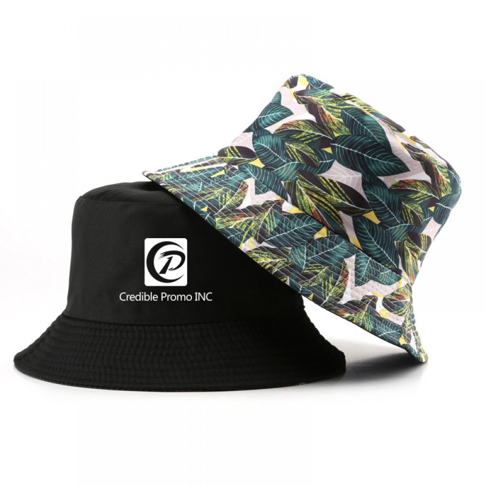 Custom Custom Full Color Imprint Sublimation Reversible Polyester Bucket Hat Custom Custom Full Color Imprint Sublimation Reversible Polyester Bucket Hat