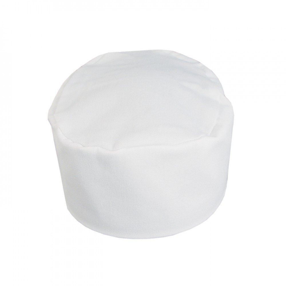 Custom Imprinted Fame C21 White Traditional Chef Pillbox Hat Custom Imprinted Fame C21 White Traditional Chef Pillbox Hat