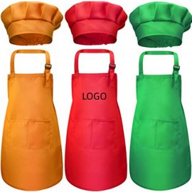 Custom Adjustable Kids Apron and Chef Hat Set