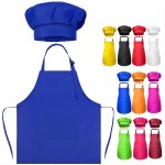Kids Aprons Chef Hats Set with Logo