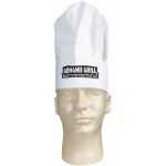 Non Woven White Chef Hat w/Adjustable Paper Band with Logo