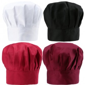 Adjustable Elastic Polycotton Chef Hat with Logo
