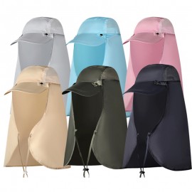 Logo Printed Baseball Cap w/Neck Sunshade  Logo Printed Baseball Cap w/Neck Sunshade