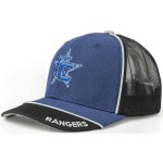 Premium Heathered Poly & Soft Mesh Fabric 6-Panel Structured Cap With Stretch Fit Closure with Logo