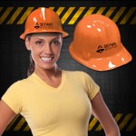 Customized Orange Plastic Novelty Construction Hat