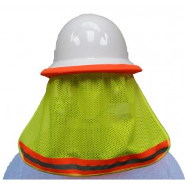 3C Products Safety Yellow Neck Shade Cover For Hardhat with Logo  3C Products Safety Yellow Neck Shade Cover For Hardhat with Logo