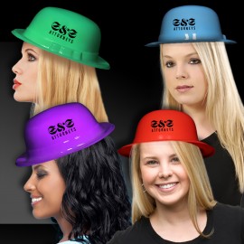 Assorted Plastic Derby Hats with Logo  Assorted Plastic Derby Hats with Logo