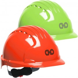 Evolution Deluxe 6151 Hi-Viz Hard Hat with Logo