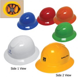 Full Brim Hard Hat W/6 Point Ratchet Suspension with Logo