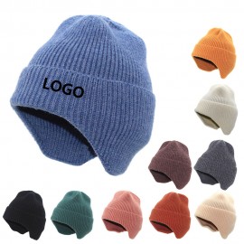 Personalized Knit Earflap Hat Caps  Personalized Knit Earflap Hat Caps