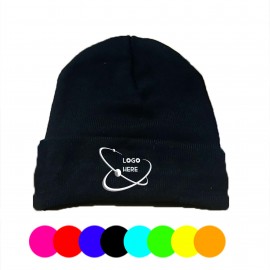 Personalized MOQ 50 Warm Cozy Knitted Cuffed Skull Cap for Adults Kids