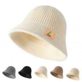 Knitted Yarn Fisherman Hat Casual Outdoor Style with Logo