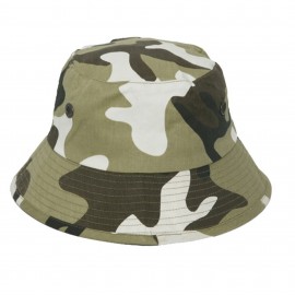 Camouflage Military Bucket Hat with Logo
