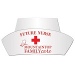 Nurse's Poster Board Hat w/ Elastic Band with Logo