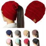 Logo Embroidered Winter Knitted Women Hat