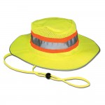 Visibility Reflective Booney Hat With Adjustable Neck Strap with Logo