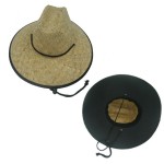 Logo Embroidered Lifeguard Straw Hat