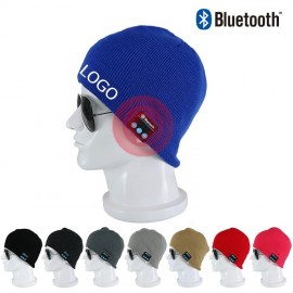 Bluetooth Knit Beanie-Earphone with Logo  Bluetooth Knit Beanie-Earphone with Logo