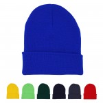 Unisex Winter Knit Beanie Hat with Logo