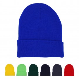 Unisex Winter Knit Beanie Hat with Logo  Unisex Winter Knit Beanie Hat with Logo