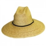 Logo Embroidered Crushable Straw Hat