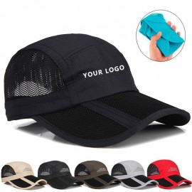 Promotional Foldable Quick Drying Baseball Cap