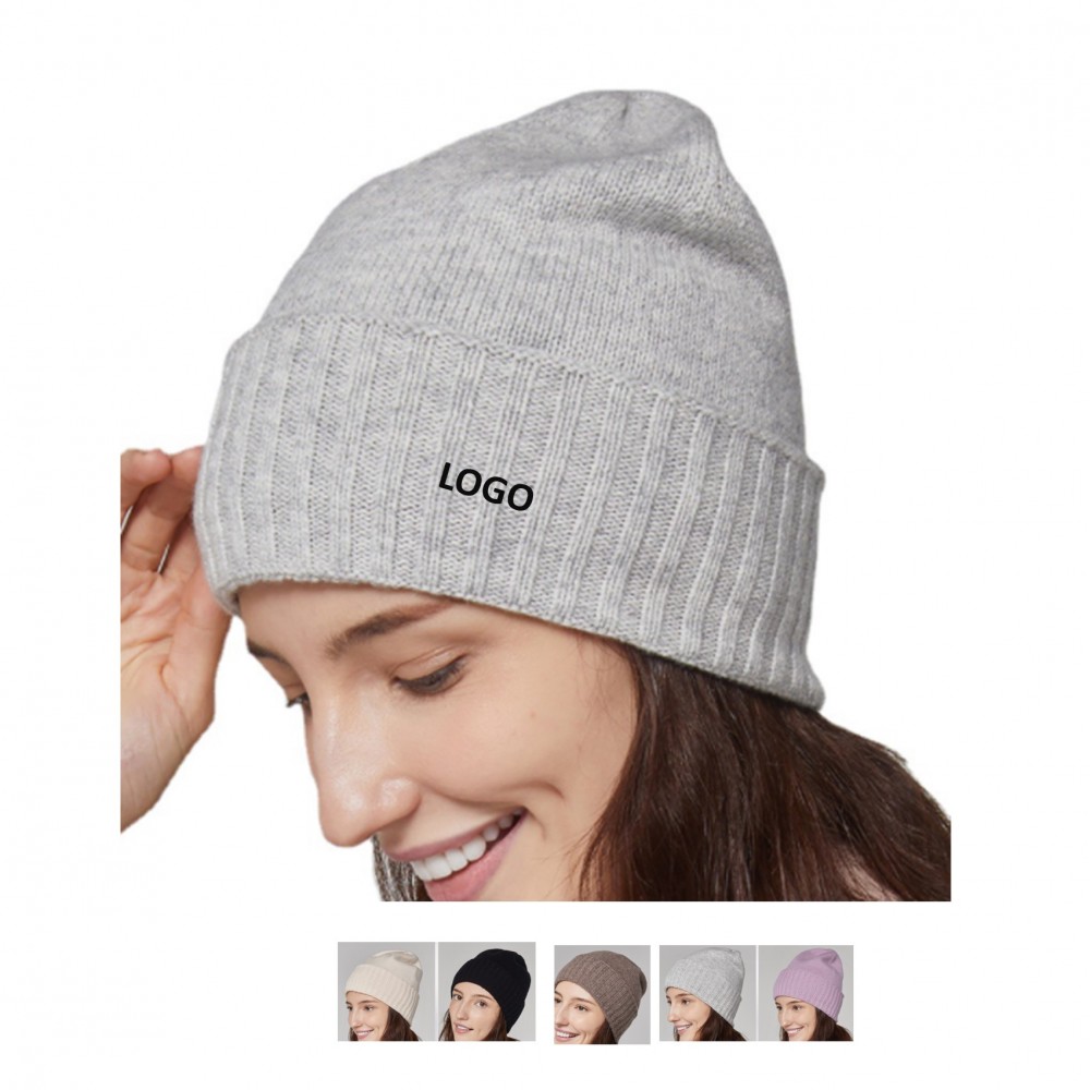 Women's Winter Fleece Hat with Logo