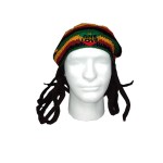 Logo Embroidered Crocheted Tam Hat with Dreadlocks