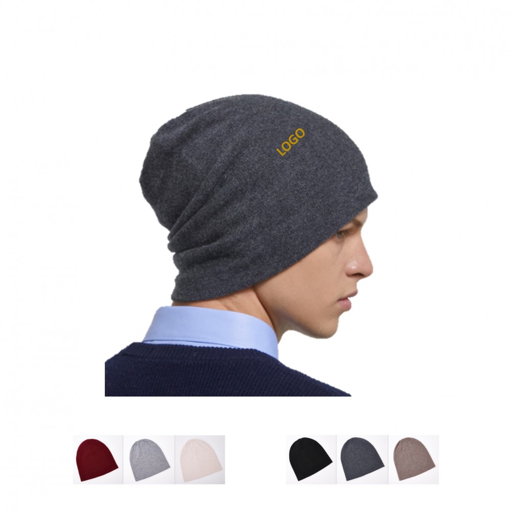 Winter Men's Fleece Hat with Logo