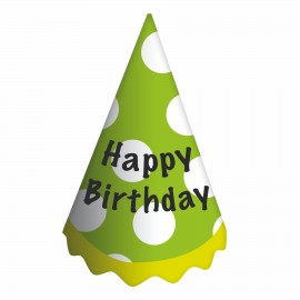 Customized Scalloped Party Hat w/Elastic Band  Customized Scalloped Party Hat w/Elastic Band