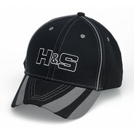 Logo Embroidered 6 Panel Cap with Applique stripes