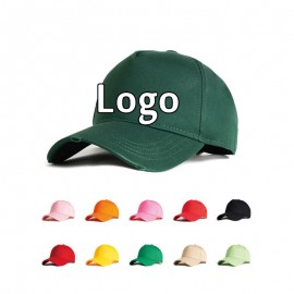 5 Panel Unisex Cotton Hat Adult/Kid with Logo  5 Panel Unisex Cotton Hat Adult/Kid with Logo