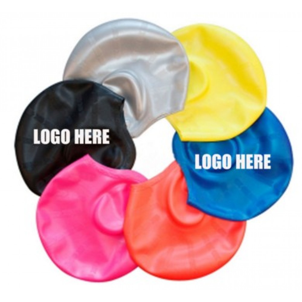 Promotional Adults Silicone Swim Caps With Ear Protector Promotional Adults Silicone Swim Caps With Ear Protector