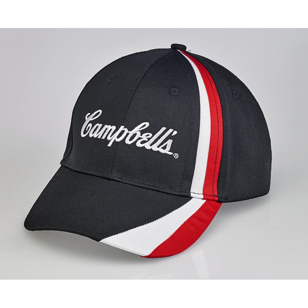 Logo Embroidered 6 Panel Cap with Applique trim Logo Embroidered 6 Panel Cap with Applique trim
