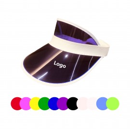 Promotional MOQ 50pcs Empty Top PVC Translucent Visor Cap  Promotional MOQ 50pcs Empty Top PVC Translucent Visor Cap