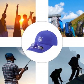 Solar Power Cooling Fan Cap with Logo