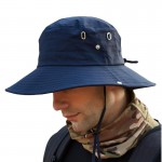 Outdoor Fishing Wide Brim Sun Bucket Hat with Logo