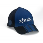 6 Panel Cap with Applique visor trim Logo Embroidered