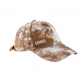 Logo Branded Baseball Caps Tie Dyed